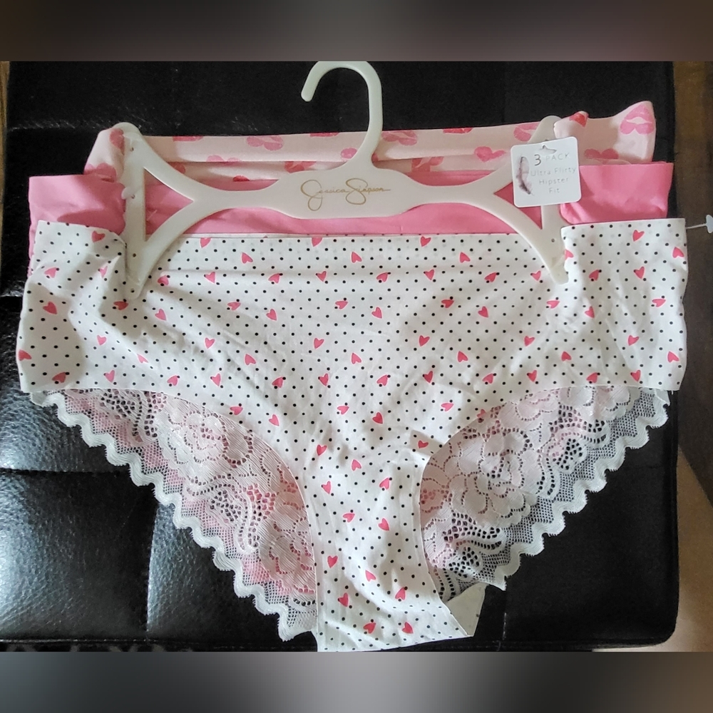 NEW 3- Pair Jessica Simpson women's Hipster panty XL